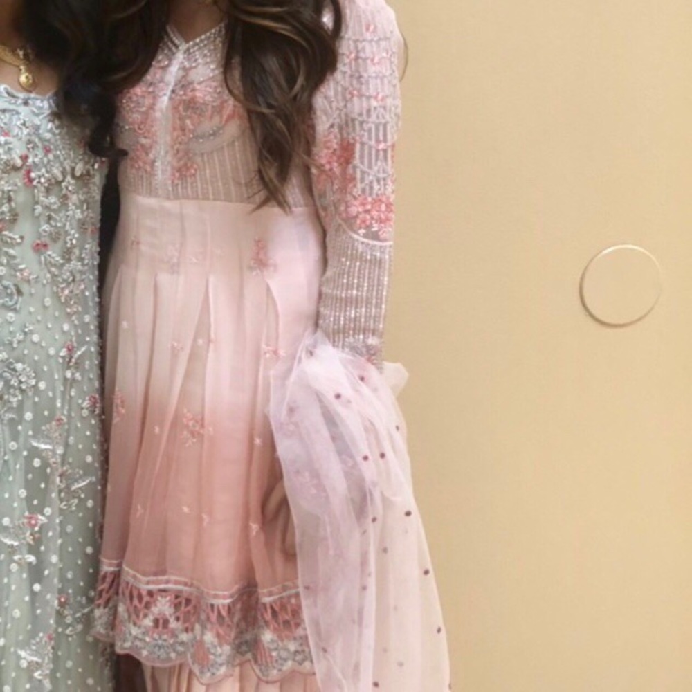 Pink gharara dress